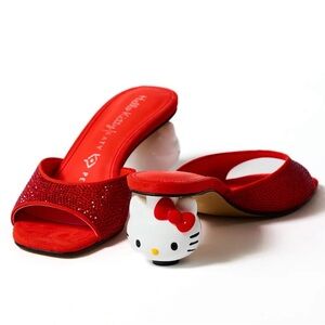Katy Perry Collections Red Hello Kitty Mules